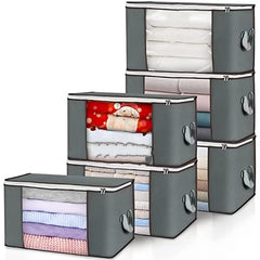 Large Clothes Storage Bag with Handle Clear Window