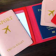 Luggage Tag Passport Holder Set