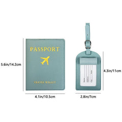 Luggage Tag Passport Holder Set