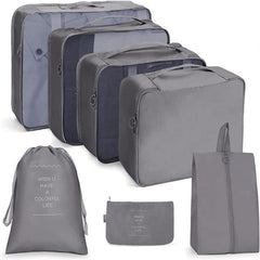 7pack Travel Storage Bags Cube Luggage Storage Bags Travel Packaging Bags