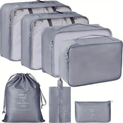 7pack Travel Storage Bags Cube Luggage Storage Bags Travel Packaging Bags