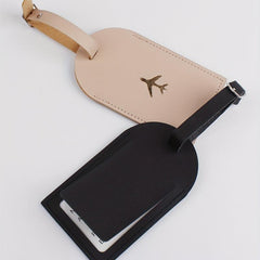 Couple Travel Bronzing Luggage Tag 2pcs Set