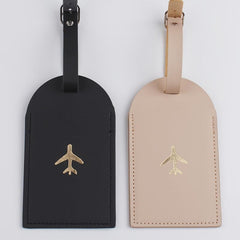 Couple Travel Bronzing Luggage Tag 2pcs Set