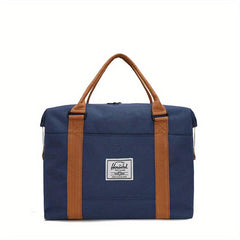 Women's Colorblock Duffle Bag Large Capacity Luggage Handbag