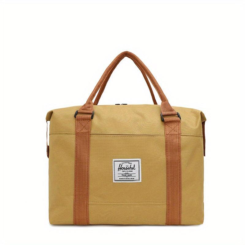 Women's Colorblock Duffle Bag Large Capacity Luggage Handbag