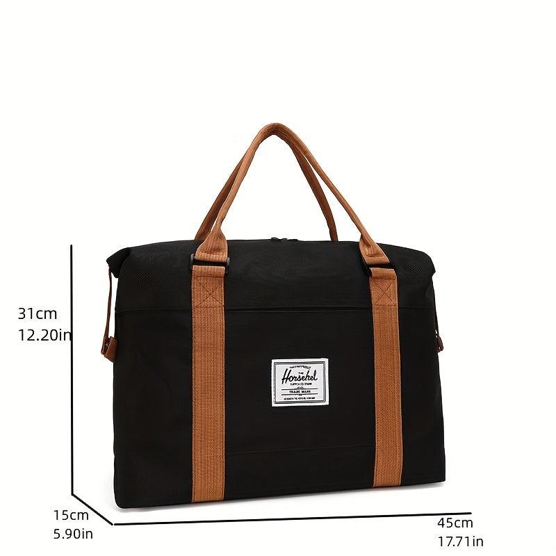Women's Colorblock Duffle Bag Large Capacity Luggage Handbag