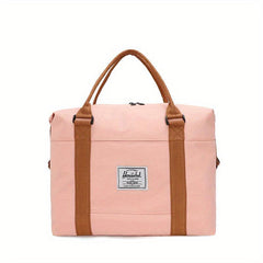 Women's Colorblock Duffle Bag Large Capacity Luggage Handbag