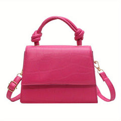 Crocodile Pattern Handbag Mini PU Leather Crossbody Bag