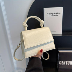 Crocodile Pattern Handbag Mini PU Leather Crossbody Bag