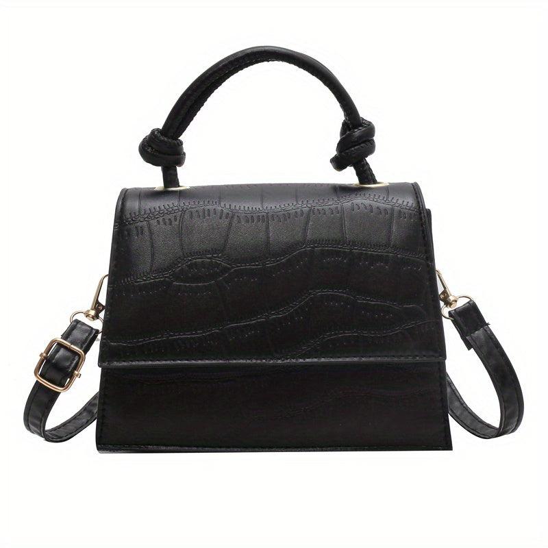 Crocodile Pattern Handbag Mini PU Leather Crossbody Bag