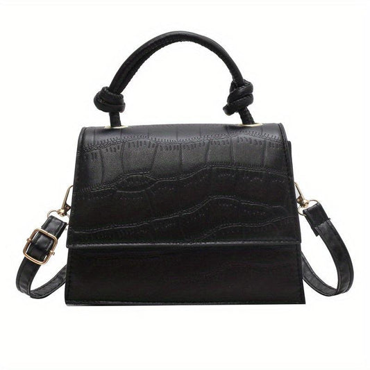 Crocodile Pattern Handbag Mini PU Leather Crossbody Bag