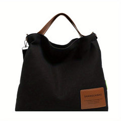 Canvas Tote Bag Large Capacity Crossbody Hobo Bag