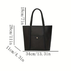 Large Capacity PU Leather Tote Bag for Women