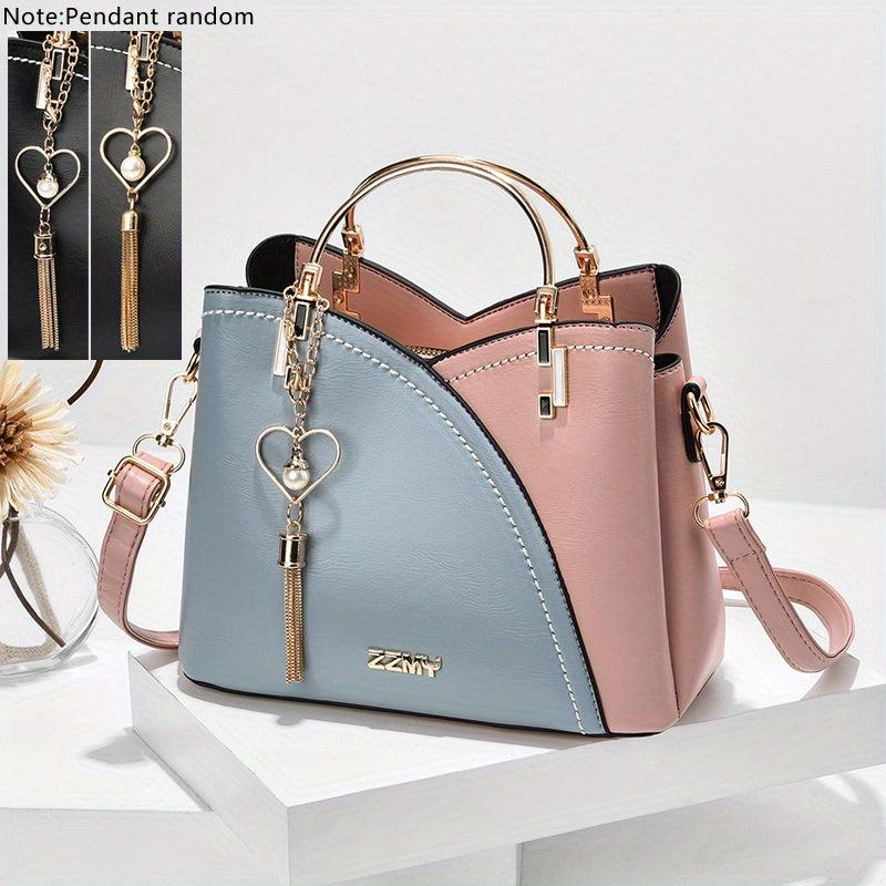 Tassel Decor Crossbody Bag Top Ring Purses