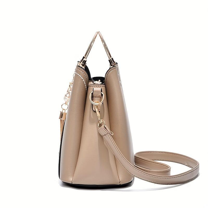 Tassel Decor Crossbody Bag Top Ring Purses