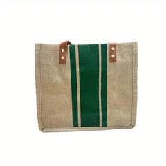 Large Capacity Canvas Satchel Tote Bag Lightweight Shoulder Bag