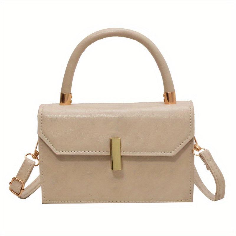 Minimalist Solid Square Handbag All Match Shoulder Bag