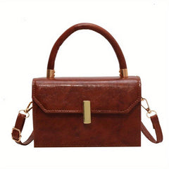Minimalist Solid Square Handbag All Match Shoulder Bag