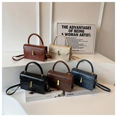 Minimalist Solid Square Handbag All Match Shoulder Bag
