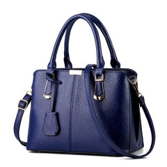 Women's PU Leather Crossbody Bag Double Handle Office Purse