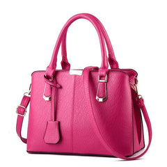 Women's PU Leather Crossbody Bag Double Handle Office Purse