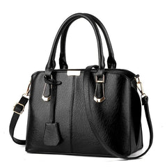 Women's PU Leather Crossbody Bag Double Handle Office Purse