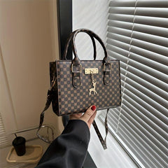 Polka Dot Print Tote Bag Vintage Satchel Purse Crossbody Bag