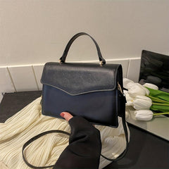Minimalist Flap Crossbody Bag Top Handle Satchel Women's Shoulder Purse Handbag