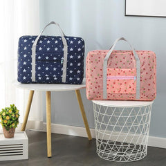 Large Zipper Duffel Bag Foldable Travel Storage Bag Carry On Bag