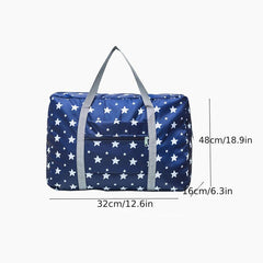 Large Zipper Duffel Bag Foldable Travel Storage Bag Carry On Bag