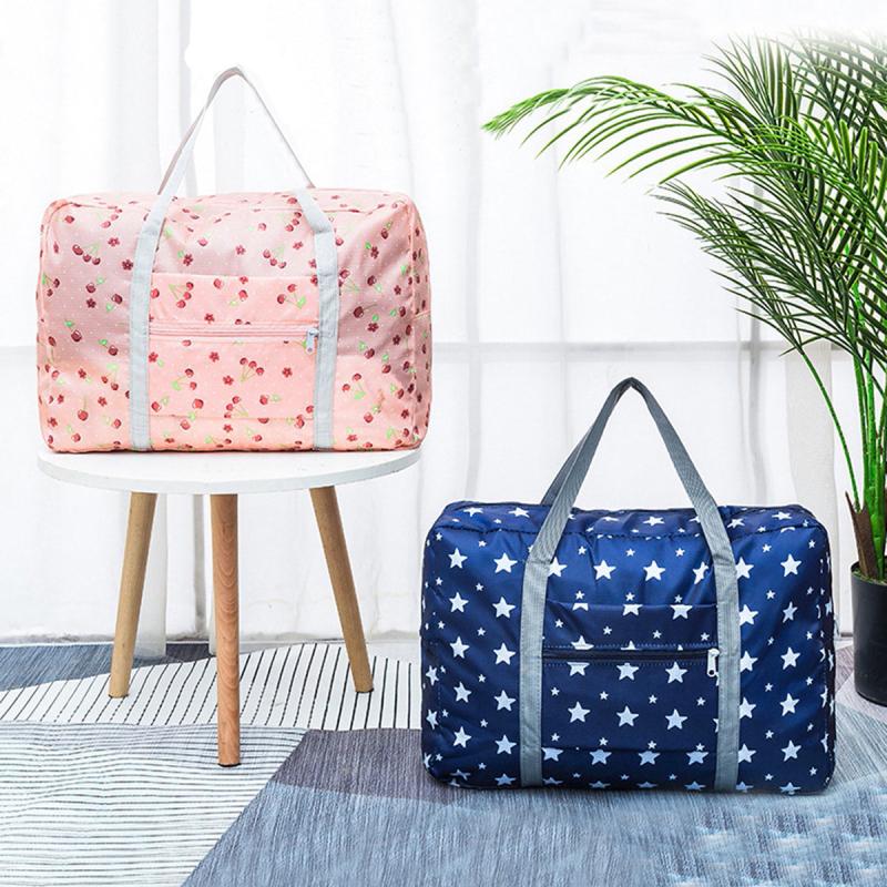 Large Zipper Duffel Bag Foldable Travel Storage Bag Carry On Bag