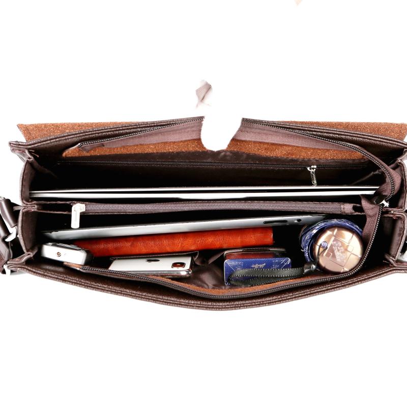 Classic Messenger Bag PU Leather Crossbody Bag