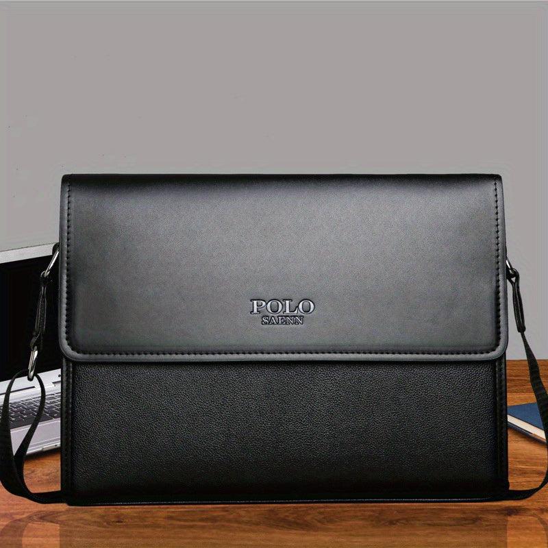 Classic Messenger Bag PU Leather Crossbody Bag