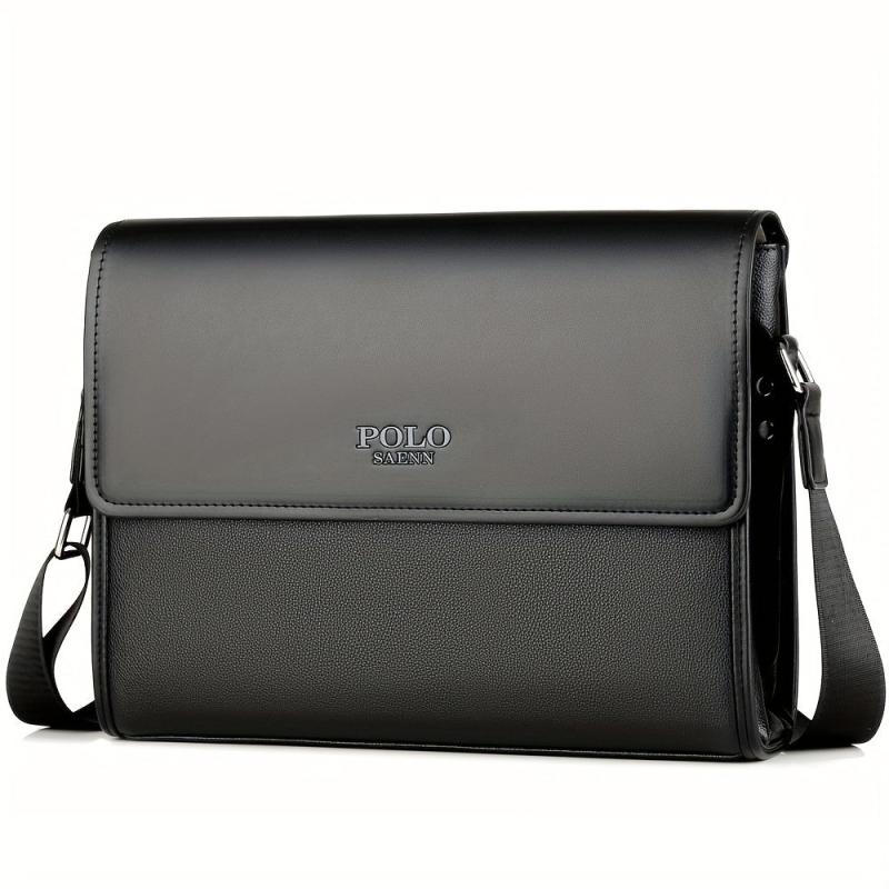 Classic Messenger Bag PU Leather Crossbody Bag