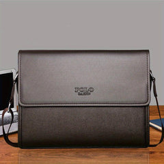Classic Messenger Bag PU Leather Crossbody Bag