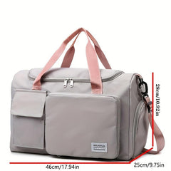 Large Capacity Duffle Bag Lightweight Luggage Bag With Shoe Compartment