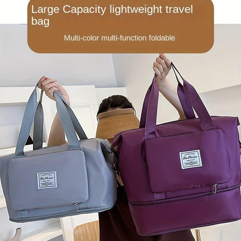 Foldable Travel Duffle Bag Large Capacity Weekender Luggage Bag