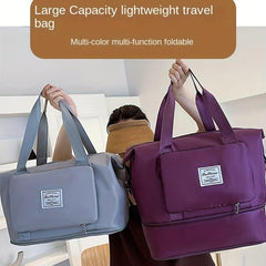 Foldable Travel Duffle Bag Large Capacity Weekender Luggage Bag