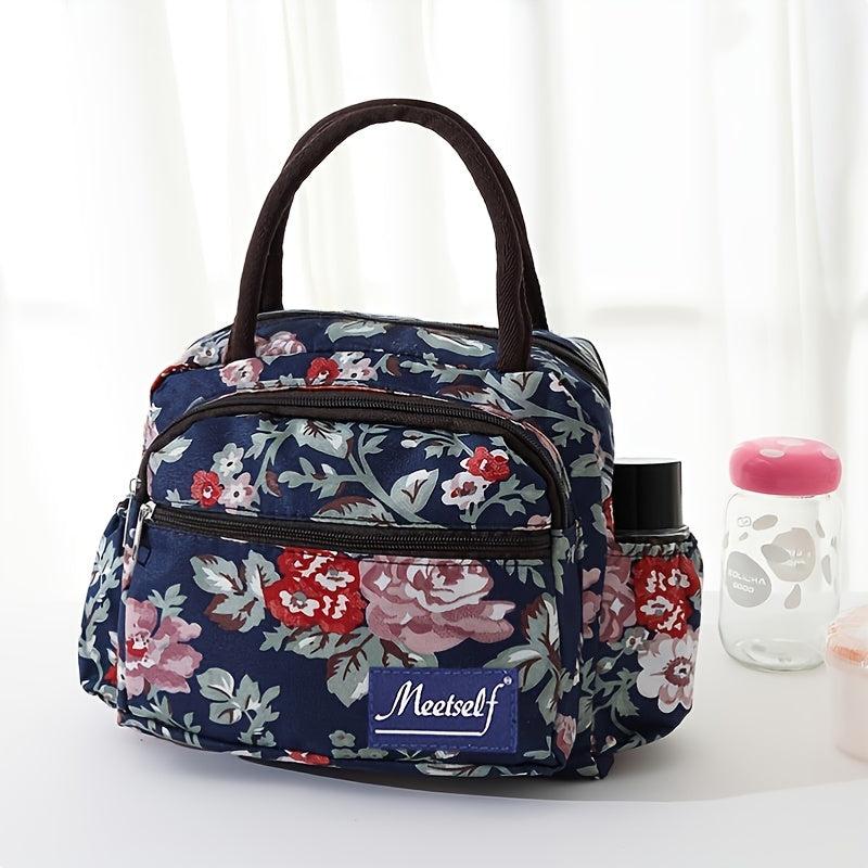 Women's Print Canvas Handbag Waterproof Lunch Bag