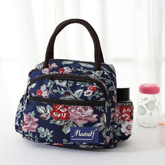 Women's Print Canvas Handbag Waterproof Lunch Bag