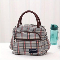 Women's Print Canvas Handbag Waterproof Lunch Bag