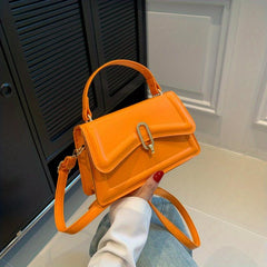 Small Flap Crossbody Square Bag Solid All Match Handbag