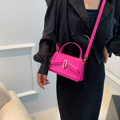 Small Flap Crossbody Square Bag Solid All Match Handbag