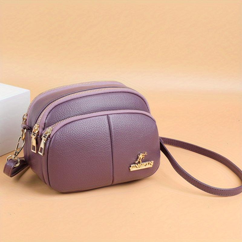 Minimalist Zipper Crossbody Bag Women's Shoulder Purse