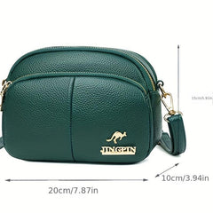 Minimalist Zipper Crossbody Bag Women's Shoulder Purse