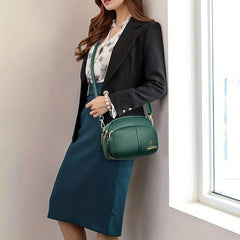 Minimalist Zipper Crossbody Bag Women's Shoulder Purse