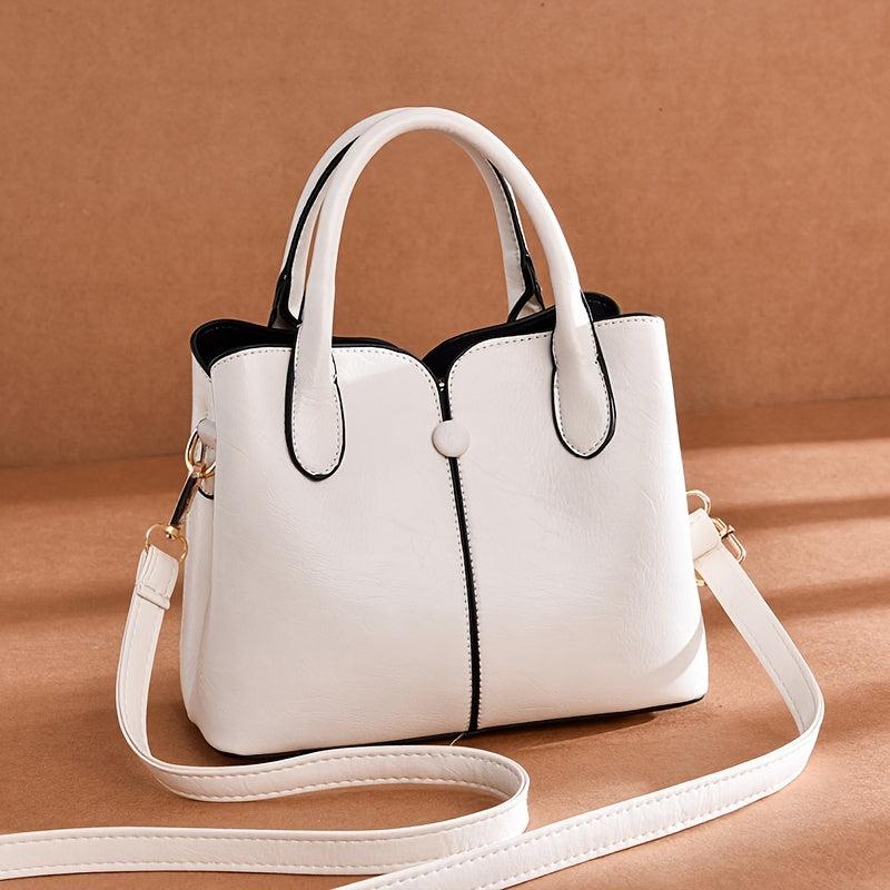 Women's Zipper Tote Hand Bag with Butterfly Decor