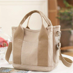 Canvas Crossbody Bag Small Tote Bag For Work & Travel