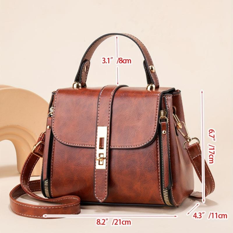 Flap Shoulder Bag Top Handle Handbag Crossbody Bag