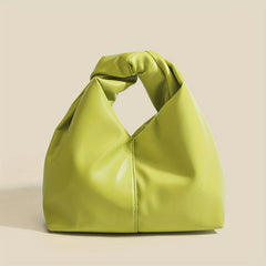 Minimalist Niche Satchel Bag Solid Handbag Women's Storage Bag With Ruched Strap